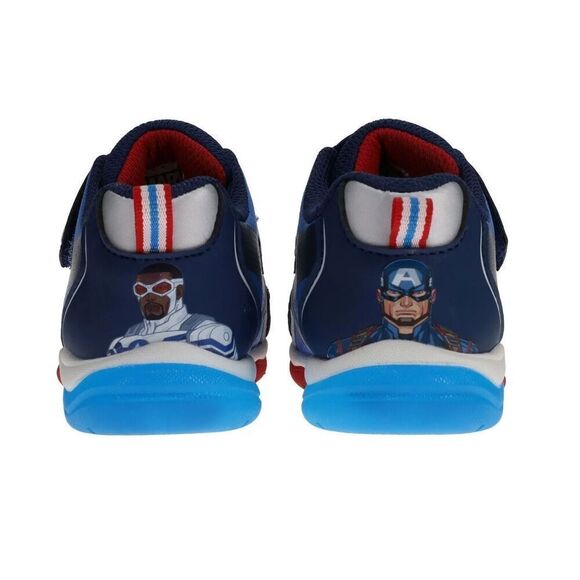 Marvel Captain America Toddler Boys Light-Up Athletic Sneaker, Size 8, NEW - Picture 3 of 6